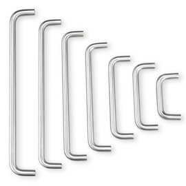 CONPHERON Set of 2 Door Handles, Furniture Handles, Cabinet Handles, Stainless Steel Bow Handles, Bar Handles, Drawer Handles, Kitchen Pull Handles, Handles for Drawer, Cupboard Doors, 160 mm