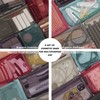 Sea Team 6pcs Multicolored Portable Travel Toiletry Pouch Nylon Mesh