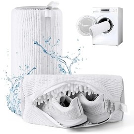 Jumbo Shoe Washing Machine Bag | Laundry Shoe Bag for Washer and Dryer - Reusable Sneaker Washing Machine Bag | Shoe Laundry Bag - Suitable for All Footwear and Sizes | Sneaker Cleaner Bag