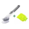 Maluk Cepillo Dispensador D Jabón Lava Trastes + Guante Microfibra