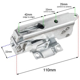 Candy Integrated Fridge Freezer Ingol Door Hinge Set (One of Each)