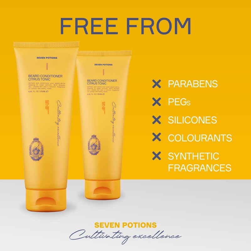 Seven Potions Beard Conditioner for Men - Prevents Beard Itching