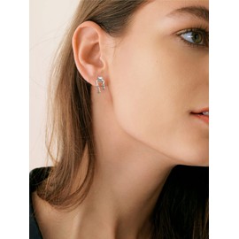 Frog Earrings for Women Sliver Frog Stud Earrings Frog Jewelry Cute Animal Earrings Trendy Stuff Cute Frog Stuff Birthday Christmas for Her