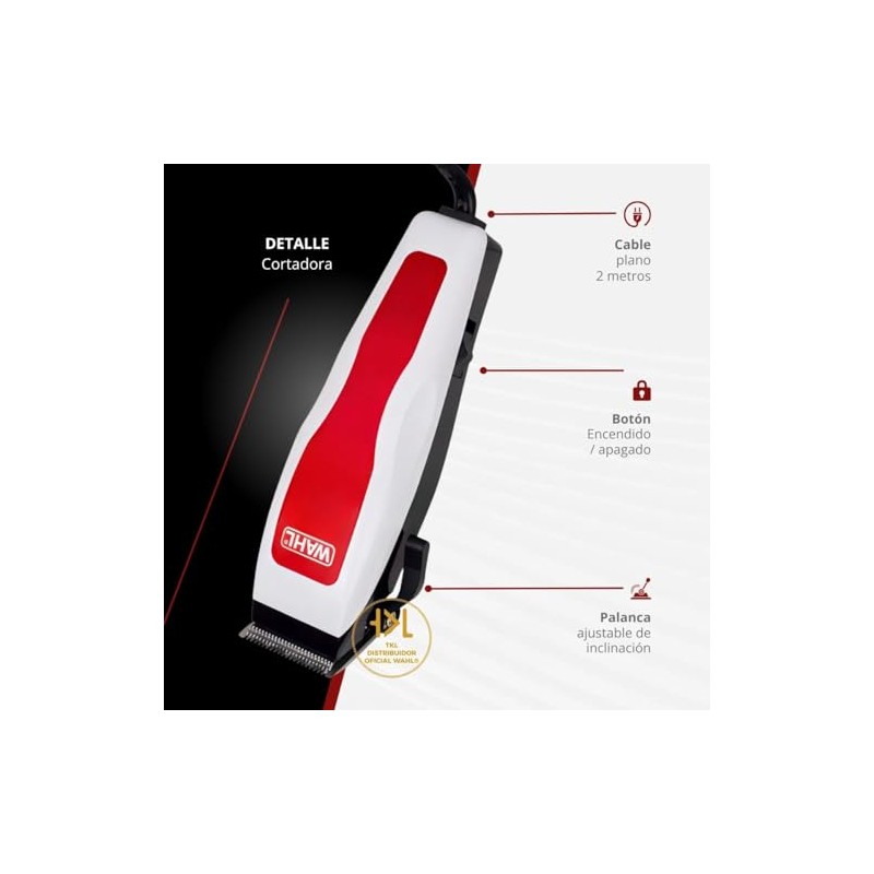 Wahl Maquina Para Cortar Cabello Y Barba Kit Completo 17
