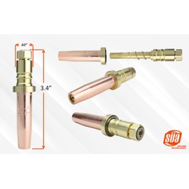 SÜA - (3 PACK) Propane Cutting Tip - Replacement for Smith/Miller Heavy Duty SC50 Series (Large Tips) - Sizes: 2, 3 & 4