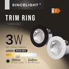 SINCELIGHT Mini Recessed Spotlight,Small Downlight for 35-40mm Ceiling Hole,Cabinet,Showcase, MR11