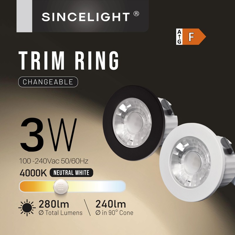 SINCELIGHT Mini Recessed Spotlight,Small Downlight for 35-40mm Ceiling Hole,Cabinet,Showcase, MR11