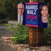 24"x18" 'Harris Walz 2024' Yard Sign with Stakes, Double Sided