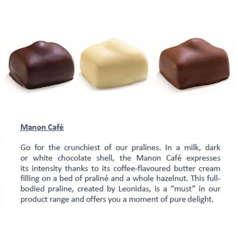 Leonidas 1lb Ballotin Manon Café Trio