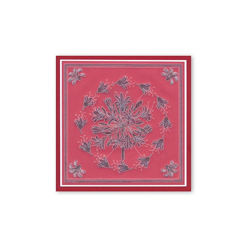 Groovi Plates A5 Square - Jayne's Agapanthus (Set of 2)