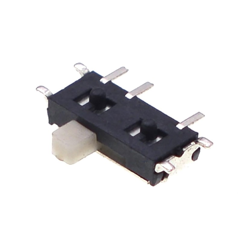 Ruiwaer 10PCS White Micro Slide Switch Trigger Switch SMD On/Off