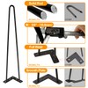 Ironalita 12 Inch Hairpin Legs for Furniture Set of 4,