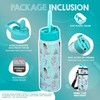 FAHRMOSIS 18 Oz Kids Water Bottle with Strap & 2