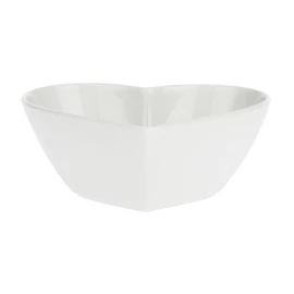 la Porcellana Cupido Herz Schale cm 15 x 16,5 x 6,5 GB, Weiß