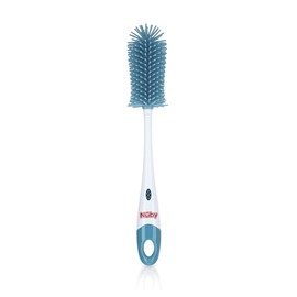 Nuby Escobillón De Silicón Con Dos Puntas Para Limpieza De Biberones Y Mamilas, Paquete De 79 Grams