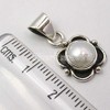 SilverStarJewel Colgante de plata de ley 925 con perla tcw