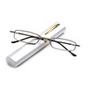 Pocket Readers Ultra Compact Reading Glasses Aluminum Tube Reader Silver