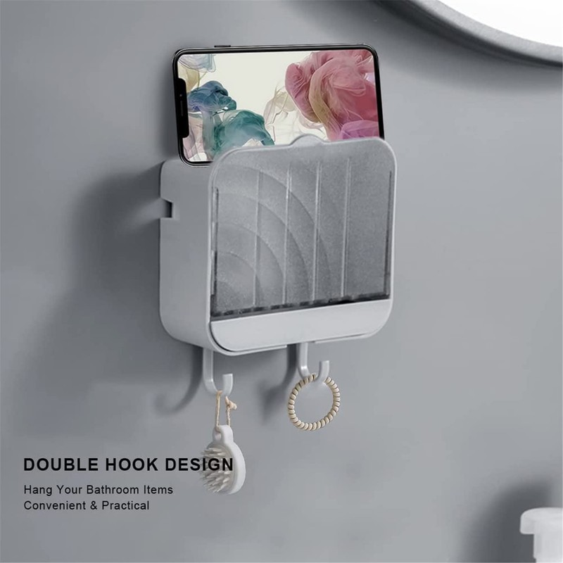 PENGQIMM 2 Pcs Soap Dish,Soap Box Holder,Soap Holder,Bar Soap Holder