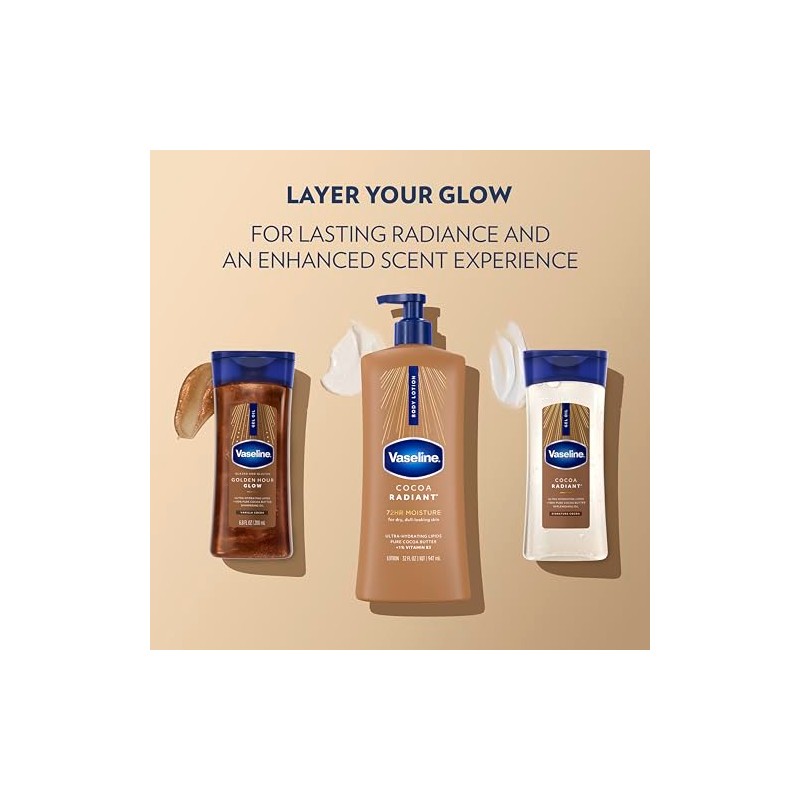 Vaseline Intensive Care Lotion, Cocoa Radiant 32 oz