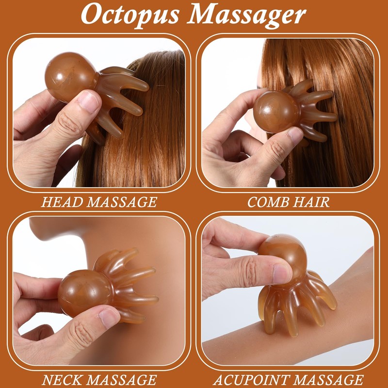 HJZHII Pack of 2 Head Massage, Scalp Comb, Scalp Massage