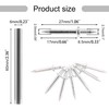Ksrnsne Pack of 400 Seamless Nail with Double-Headed Skirting Thread