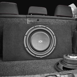 NVX SMW10D4 700W Peak (350W RMS) S-Series Shallow-Mount 10" Dual 4-Ohm Subwoofer