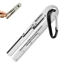 NXPpiULeh 4/09 Shingle Gauge Roof Pitch Measuring Tool with Carabiner for Measures and Analyze The Thickness