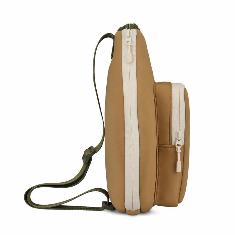 Neoprene Padded Pickleball Paddle Sling Bag with Ball Holder Pouch,