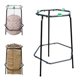 Nomanak Trash Bag Stand - Outdoor Leaf & Lawn Bag Holder for 33-50 Gallon Plastic & 30 Gallon Paper Bags, Gardening, Parties