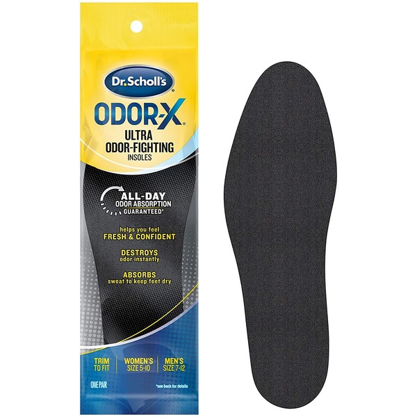 Dr. Scholl's Odor-X, Odor Fighting Insoles, Trim to Fit 1 Pair (Pack of 7)