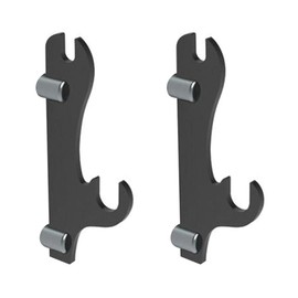 MiOYOOW Pack of 2 Sword Holder Wall Mount, Acrylic Sword Hanger Shows Double Layer Sword Wall Mounts for Samurai Sword Lightsaber