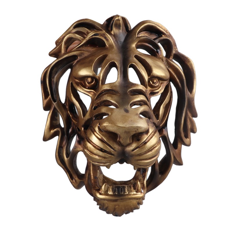 Lion Head Art Wall Decor Resin Vivid Lion Head Wall