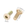 uxcell M6 x 15mm Threaded Hex Socket Head Cap Screws