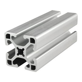 8020, 1515, 15 Series 1.5 Inch x 1.5 Inch T-Slotted Aluminum Extrusion DIY Extruded Linear Slot Bar Rail 80/20 (Light Smooth, Clear Anodize, 72" Long)