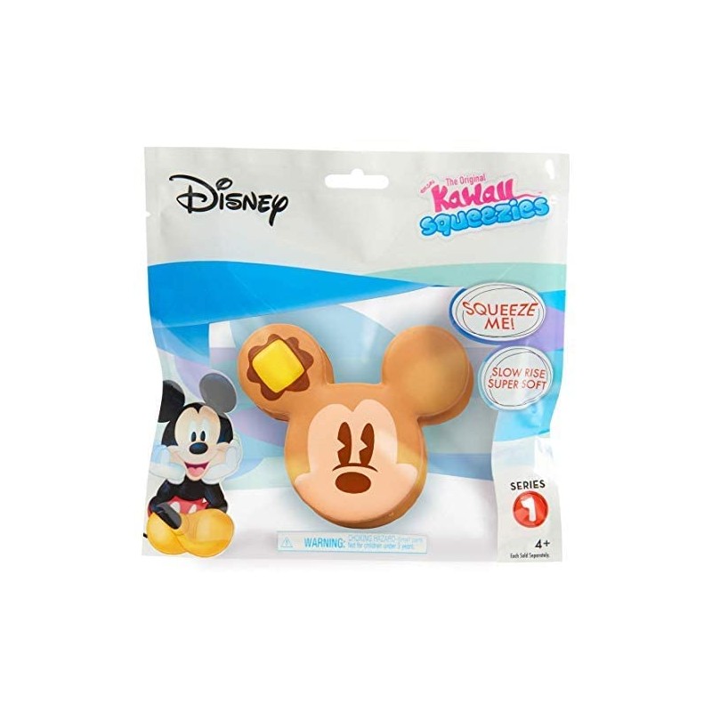Kawaii Just Play Squeezies Mickey Pancakes, Multicolor