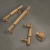 Alzassbg Antique Brass Cabinet Pulls, 3 Inch Hole Centers, Zinc