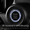JUSTTOP 2PCS Car Bling Crystal Rhinestone Engine Start Ring Decals,
