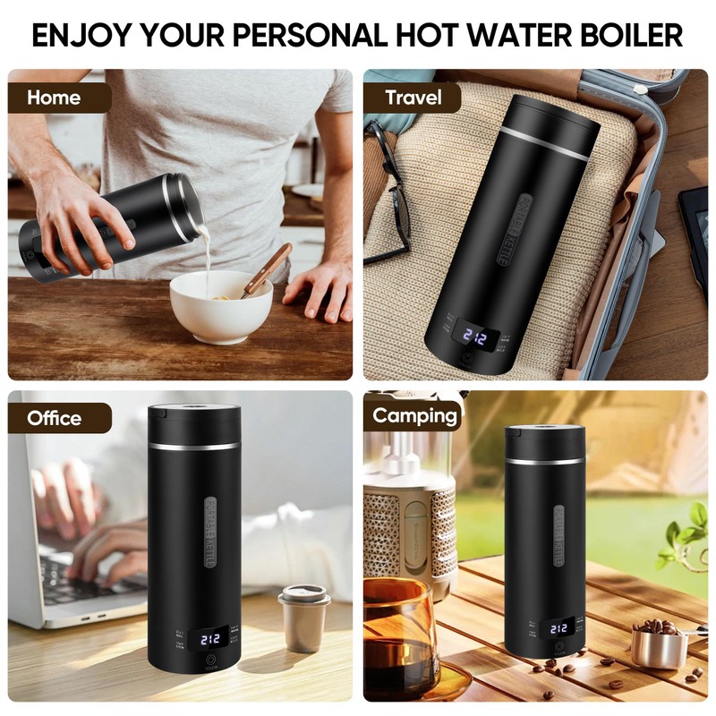 Travel Electric Kettle Portable Small Hot Water Boiling Tea Coffee