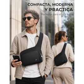 Bandolera Impermeable con USB y Antirrobo Juluc JLBA01 – Compacta y Versátil