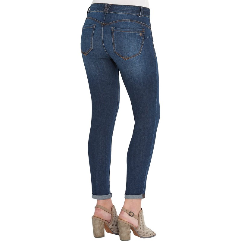 Democracy Women's Petite Ab Solution Ankle Skimmer, Indigo, 8P