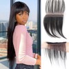 HD Transparent Lace Bangs with Baby Hairline – 6x1 Invisible