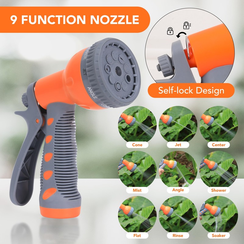 IDEALHOUSE Garden Hose Reel, 1/2 in x 72 ft Wall