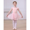 MdnMd Dance Ballet Leotards for Girls Toddler with Skirt Combo