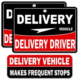 Delivery Driver Magnet for Car, Delivery Magnetic Car Door and Bumper Sign, High Reflective, Stronger Magnetic, Eye-Catching Design for Delivery.
