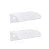Tsnamay 2Pcs 1.97" White Arc Surface Pull,White Edge Pulls Furniture