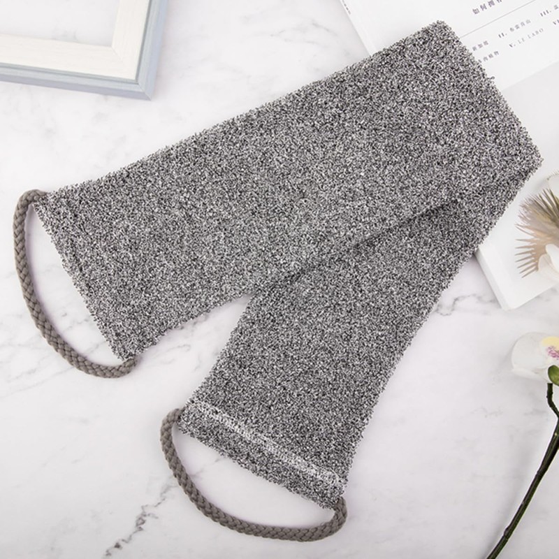 Guante Exfoliante de Fibra de Bambú Gris GRADENEVE para Baño