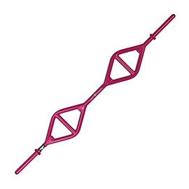 IRON COMPANY T-Grip Barbell Club Strength Lite Bar Pink with Parallel and Angled Grip Positions for Cardio Pump, Cardio Strength, Group Strength