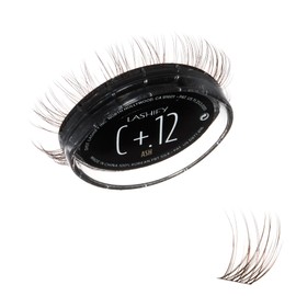 Lashify Curl Plus+ 12mm Gossamer Eyelash Extensions Refill in Ash, Easy DIY False Lashes for the Most Delicate, Natural and Long Lasting Look