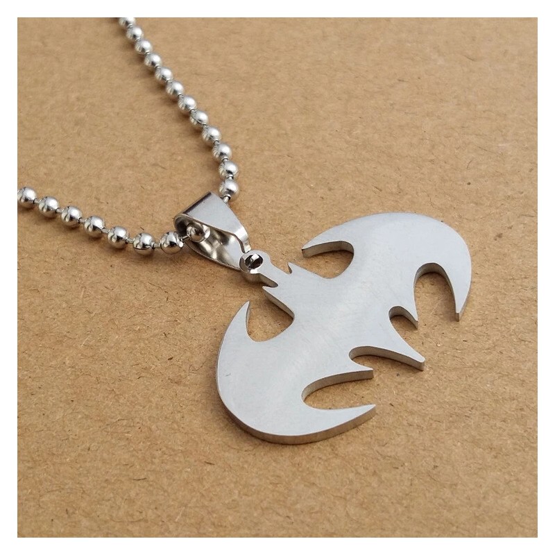 Unbranded Bat Pendant Necklace Creative Stainless Steel Necklace Jewelry Gift