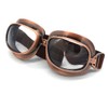 kucehiup Vintage Aviator Goggles Motorcycle Goggles (Clear lenses)